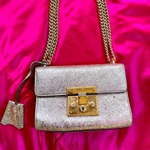 Gold crossbody Gucci bag worn once ($2,000 retail)